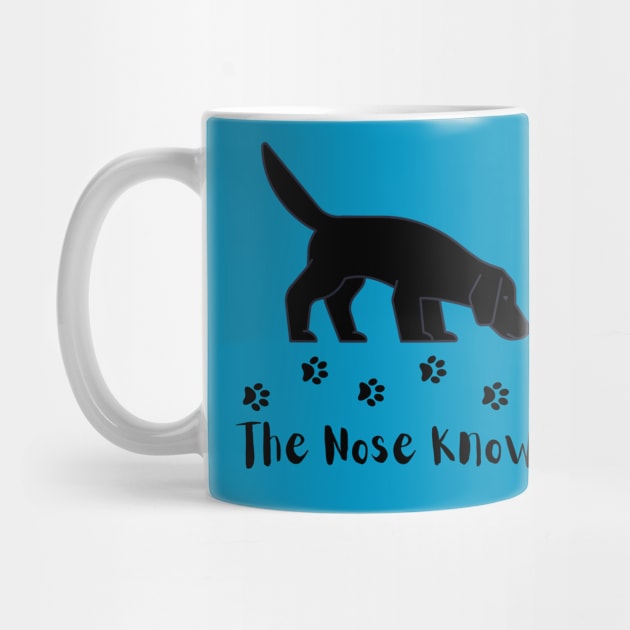 Black Dog Nose Knows by Jumpin' K-9's Store